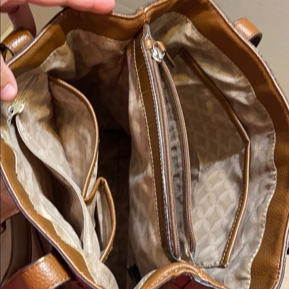 Franco Sarto Large Tan Leather Hobo Bag - Picture 11 of 13